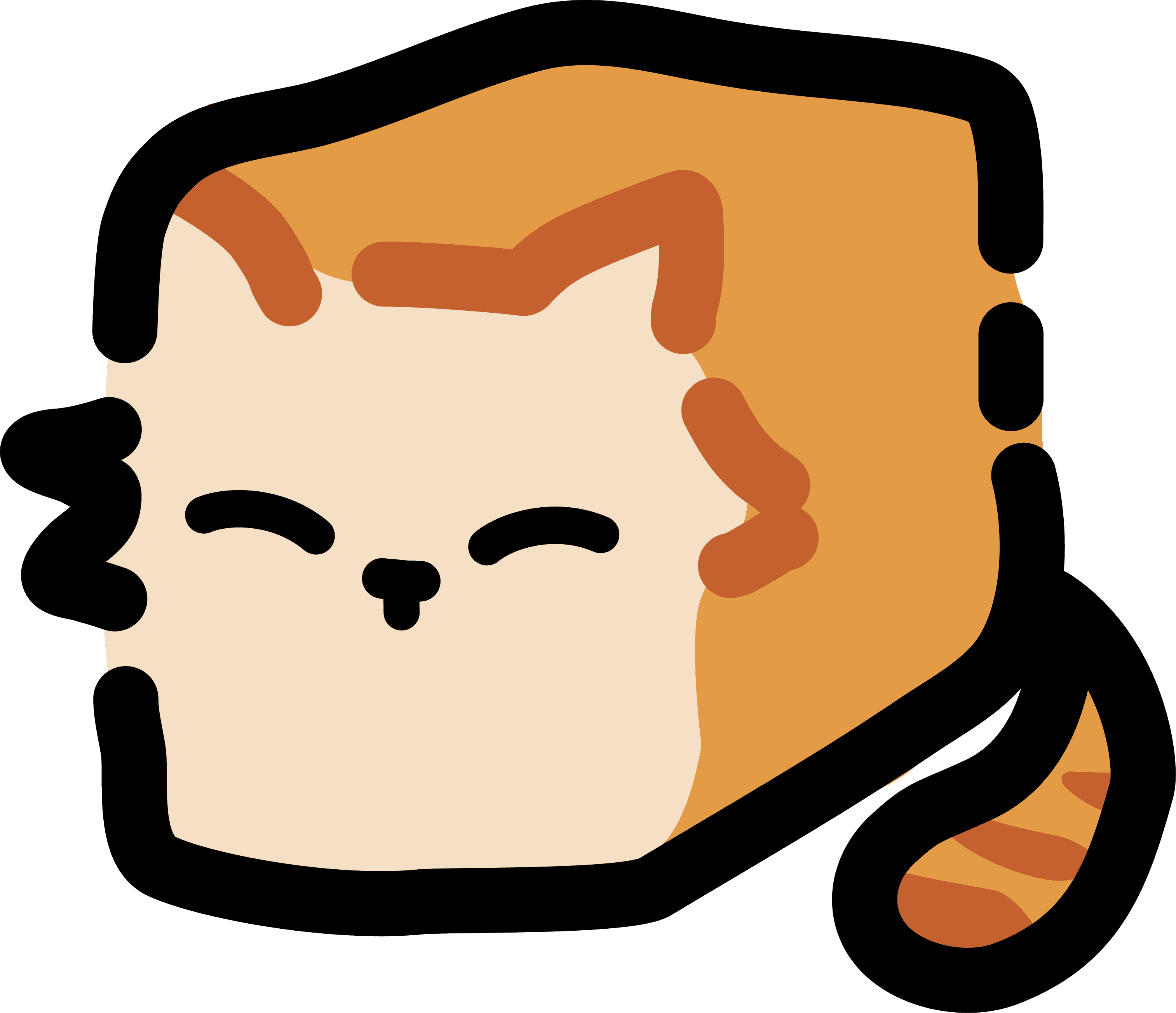 Estampa gato laranja de olhos fechados